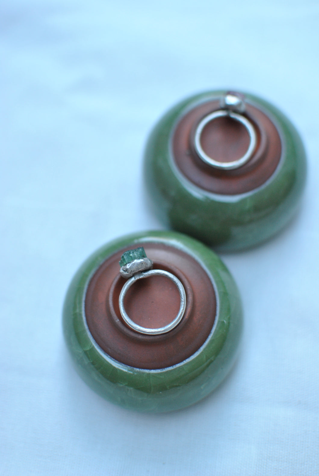 Studio hoffmann D'or - Turmalin zöld gyűrű