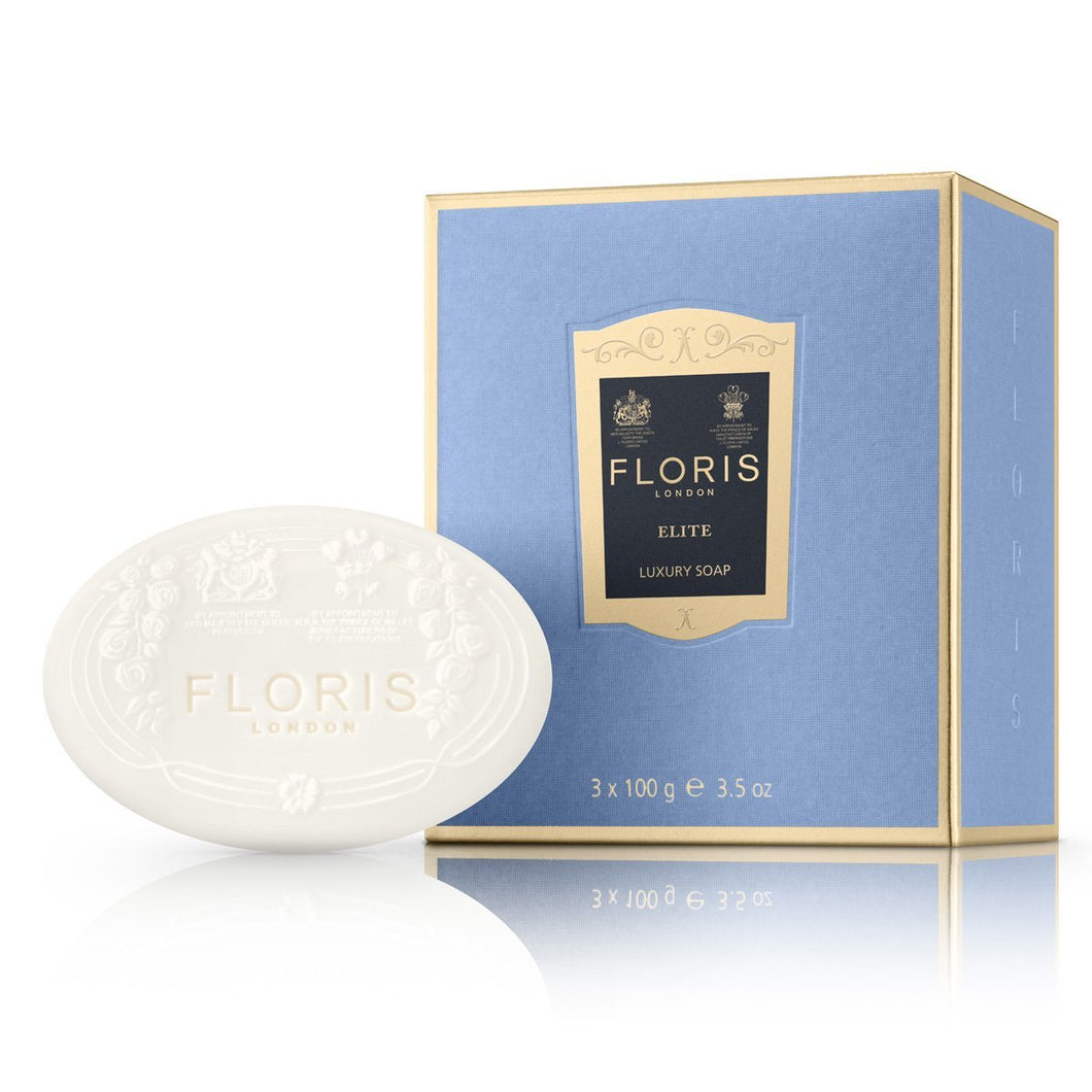 Floris Elite szappan 3db - fás zöld