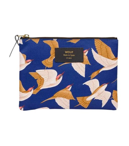 Wouf - Blue Bird Large Pouch